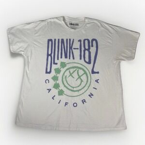 Blink 182 Band Tee T Shirt Mens XL White California Graphic Crappy Punk Rock Y2K